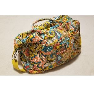 Vera Bradley weekender/duffel in yellow paisley